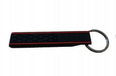 INNA Kroužek na klíče černá silikonová sportovní šňůrka na klíče