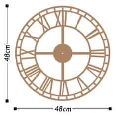 ASIR GROUP ASIR Nástěnné hodiny kov NA MINUTY měděná 48 x 48 cm