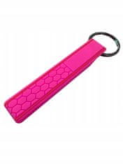 INNA Klíčenka kroužek na klíče růžový silikonová sportovní šňůrka na klíče