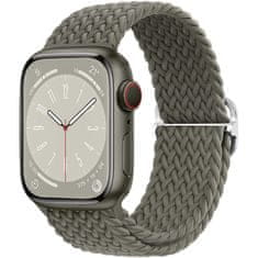 BStrap Elastic Nylon řemínek na Apple Watch 42/44/45mm, olive
