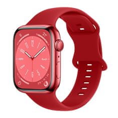 BStrap Smooth Silicone řemínek na Apple Watch 38/40/41mm, red
