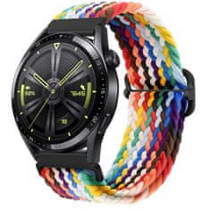 BStrap Elastic Nylon řemínek na Xiaomi Watch S1 Active, rainbow