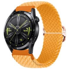 BStrap Elastic Nylon řemínek na Huawei Watch 3 / 3 Pro, orange