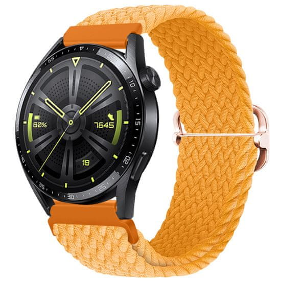 BStrap Elastic Nylon řemínek na Huawei Watch GT/GT2 46mm, orange