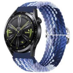 BStrap Elastic Nylon řemínek na Huawei Watch GT2 42mm, blueberry
