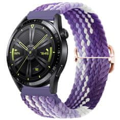BStrap Elastic Nylon řemínek na Samsung Galaxy Watch 3 45mm, grape