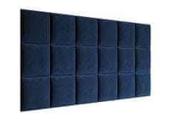 Veneti Čalouněný nástěnný panel 30x30 PAG - modrá