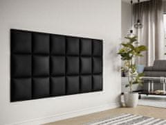 Veneti Čalouněný nástěnný panel 30x30 PAG - černá eko kůže
