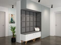 Veneti Čalouněný nástěnný panel 30x30 PAG - šedá