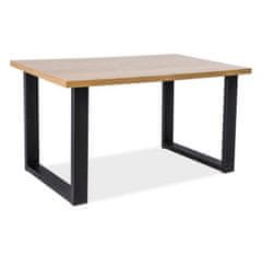 Veneti Jídelní stůl UPTON 1 - 150x90, dub / černý