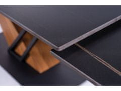 Veneti Designový rozkládací stůl FARES - černý / jasan