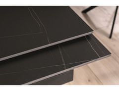 Veneti Designový rozkládací stůl FARES - černý / jasan