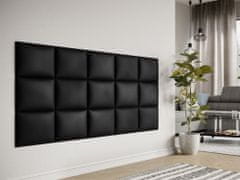 Veneti Čalouněný nástěnný panel 40x30 PAG - černá eko kůže
