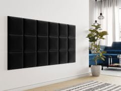 Veneti Čalouněný nástěnný panel 30x30 PAG - černý