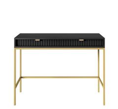 Veneti Konzolový stolek UMAG - zlatý / černý