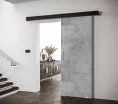 Veneti Posuvné dveře se stříbrným úchytem SALOME 1 - beton / černé