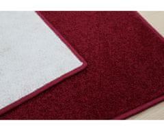 Vopi Kusový koberec Eton vínově červený čtverec 60x60