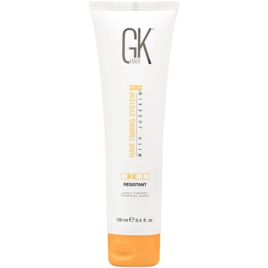 GK Hair Resistant kúra pro narovnání vlasů, zabraňuje krepatění vlasů. Opravuje a omlazuje prameny vlasů, 100ml
