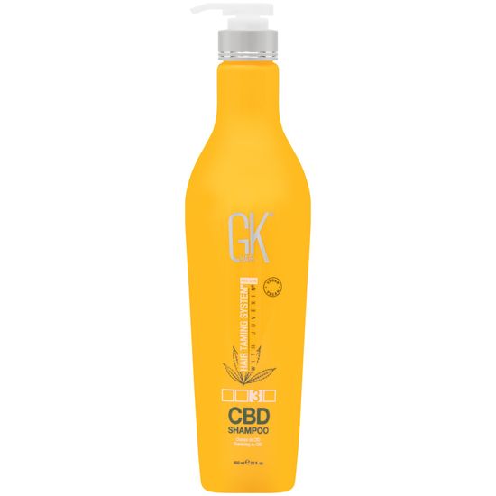 GK Hair CBD hydratační šampon na vlasy, Posilování a obnova vlasů Stimulace růstu, 650ml