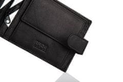 Betlewski Černá kožená pánská peněženka Bpm-Gtn-60 Rfid