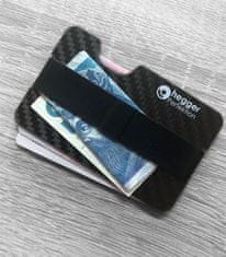 Karbonová peněženka na kart pouzdro na karty Hegger černé unisex produkt