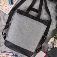 PAOLO PERUZZI Prostorný batoh pro mládež v šedé barvě pro každodenní použití