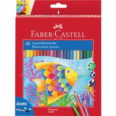 Faber-Castell Pastelky akvarelové set 48 barevné + štětec v pap.krab.