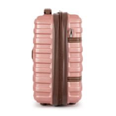 Solier Cestovní kufr 14' 11L ABS STL957 růžový