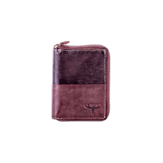 Hnědá pánská peněženka na zip CE-PR-N4Z-HP-2.81_281612 Univerzální