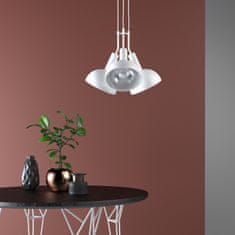 LIGHT FOR HOME Designové závěsné svítidlo na lanku 60599 "BUFFY", 3x60W, E27, Černá