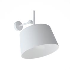 LIGHT FOR HOME Designové nástěnné světlo s bílým stínidlem 60401 "Lefor", 1x60W, E27, Bílá