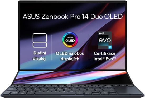 ASUS Zenbook Pro 14 Duo OLED (UX8402, 13th Gen Intel), černá (UX8402VV-OLED037X)