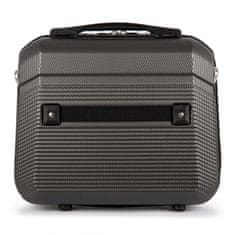 Solier Cestovní kufr 14'' 11L ABS STL945 tmavě šedý