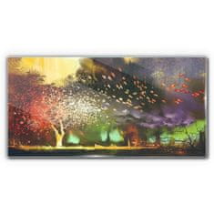 COLORAY.CZ Obraz na skle Abstrakce strom mraky 120x60 cm