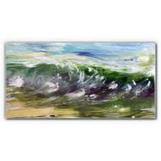 COLORAY.CZ Obraz na skle Abstrakce mořské vlny 100x50 cm