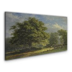 COLORAY.CZ Obraz na plátně Moderní lesní obloha koně 100x50 cm