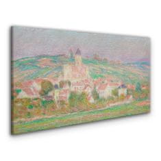 COLORAY.CZ Obraz na plátně Vetheuil Sunset mince 100x50 cm
