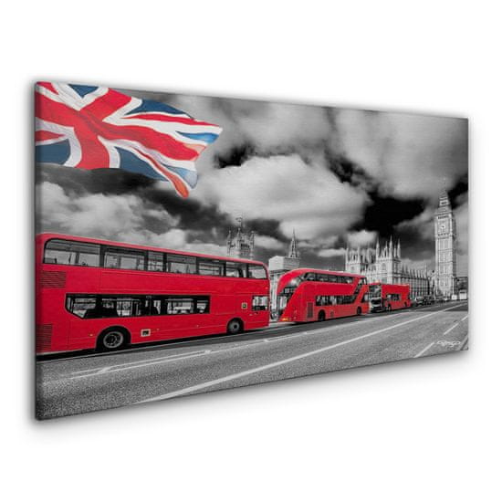 COLORAY.CZ Obraz na plátně Silniční londýnský autobus