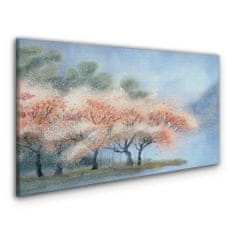 COLORAY.CZ Obraz na plátně Strom květiny abstrakce 100x50 cm