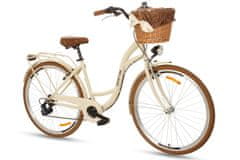 Mood dámské jízdní kolo, kola 28”, výška 160-185 cm, 7-rychlostní, Krémový