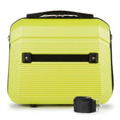 Solier Cestovní kufr 14" 11L ABS STL945 žlutý