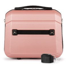 Solier Cestovní kufr 14'' 11L ABS STL945 růžový
