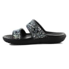 Crocs Pantofle černé 37 EU Classic Glitter Sandal Kids