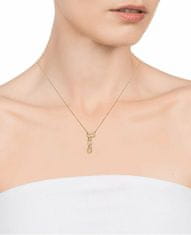 Viceroy Půvabný pozlacený náhrdelník se zirkony Elegant 13137C100-30