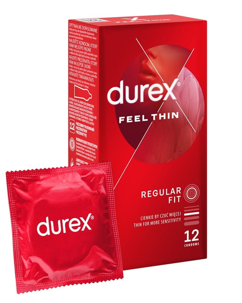 Levně Durex kondomy Feel Thin 12 ks