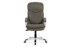 Autronic Kancelářská židle Kancelářská židle, houpací mech., šedá látka, plast. kříž (KA-G198 GREY2)