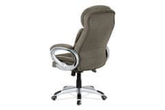 Autronic Kancelářská židle Kancelářská židle, houpací mech., šedá látka, plast. kříž (KA-G198 GREY2)