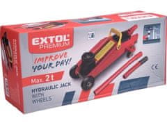Extol Premium Hydraulický zvedák 8861400 pojezdový, 2t, zdvih 135-335mm