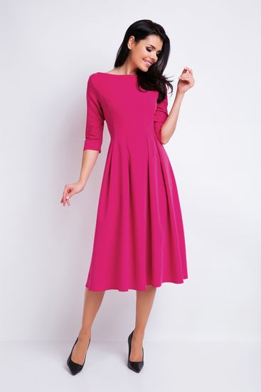 Awama Dámské společenské šaty Enylat A159 růžová