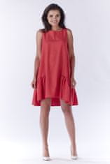 Awama Dámské mini šaty Guenegune A176 růžová XL